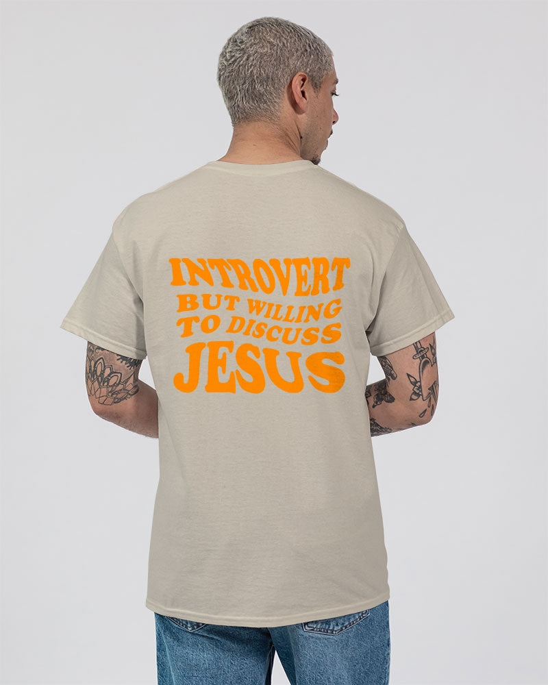 Introvert but willing to discuss Jesus - Green Unisex Ultra Cotton T-Shirt | Gildan