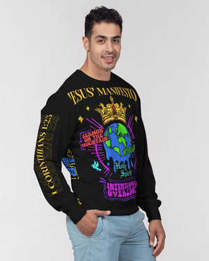 Upside Down Kingdom Classic French Terry Crewneck Pullover - Black